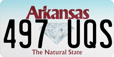 AR license plate 497UQS