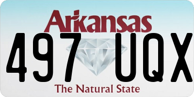 AR license plate 497UQX