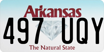 AR license plate 497UQY