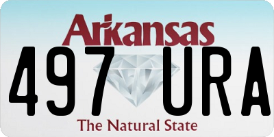 AR license plate 497URA