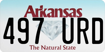 AR license plate 497URD