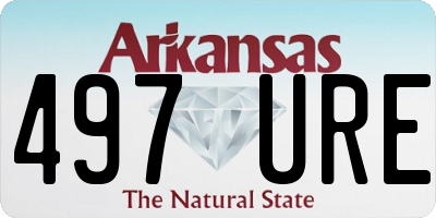 AR license plate 497URE