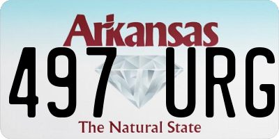 AR license plate 497URG