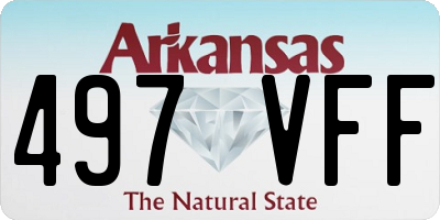 AR license plate 497VFF