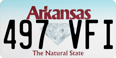 AR license plate 497VFI