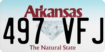 AR license plate 497VFJ