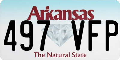 AR license plate 497VFP