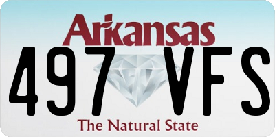 AR license plate 497VFS