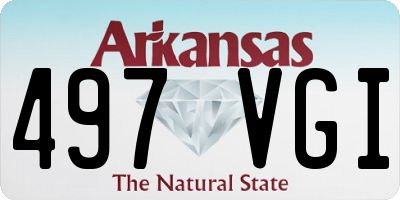 AR license plate 497VGI