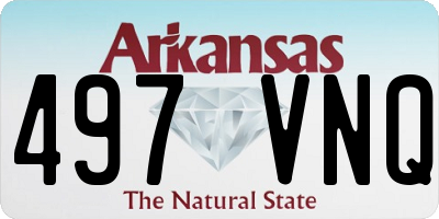 AR license plate 497VNQ