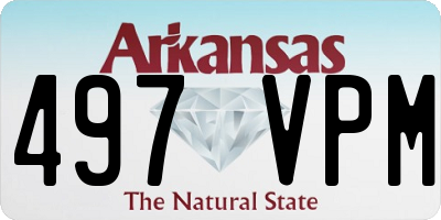AR license plate 497VPM