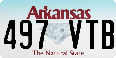 AR license plate 497VTB
