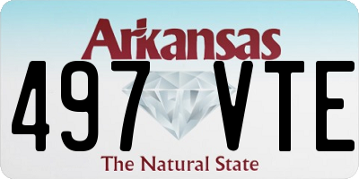 AR license plate 497VTE