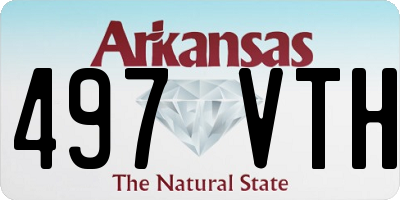 AR license plate 497VTH