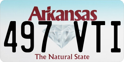 AR license plate 497VTI