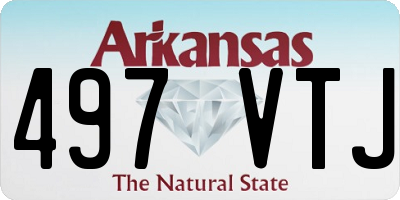 AR license plate 497VTJ