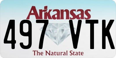 AR license plate 497VTK