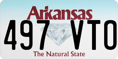 AR license plate 497VTO
