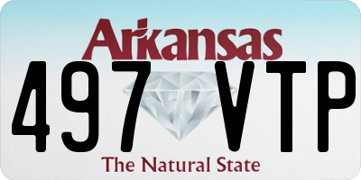 AR license plate 497VTP