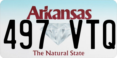 AR license plate 497VTQ