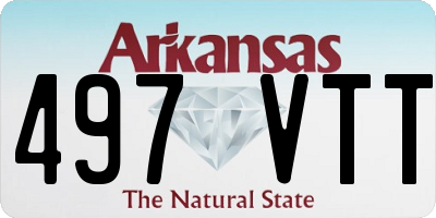 AR license plate 497VTT