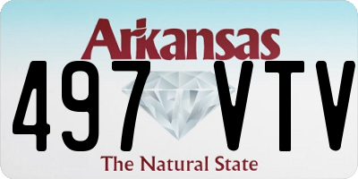 AR license plate 497VTV