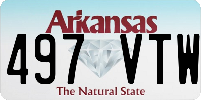 AR license plate 497VTW