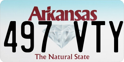 AR license plate 497VTY