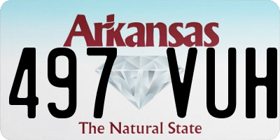 AR license plate 497VUH