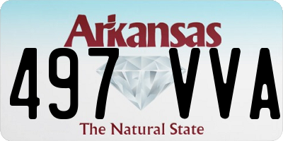 AR license plate 497VVA