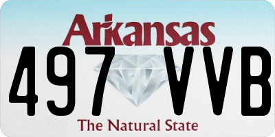 AR license plate 497VVB