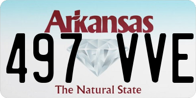 AR license plate 497VVE