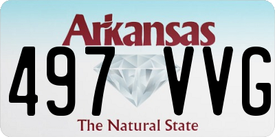AR license plate 497VVG