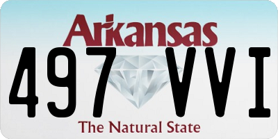 AR license plate 497VVI