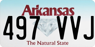 AR license plate 497VVJ