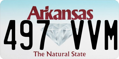 AR license plate 497VVM