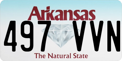 AR license plate 497VVN
