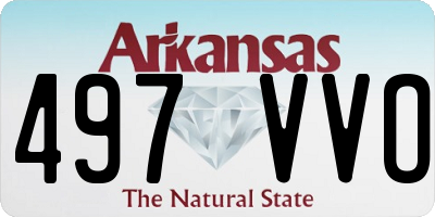 AR license plate 497VVO
