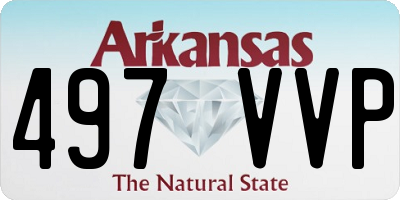 AR license plate 497VVP