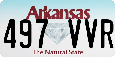AR license plate 497VVR