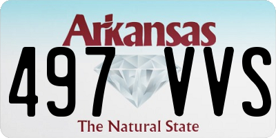 AR license plate 497VVS