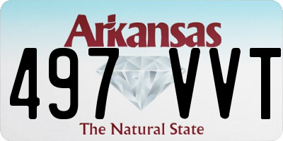 AR license plate 497VVT