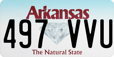 AR license plate 497VVU