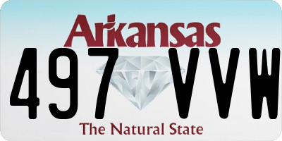 AR license plate 497VVW