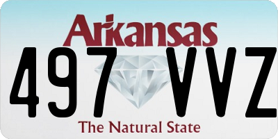 AR license plate 497VVZ