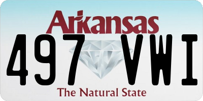AR license plate 497VWI
