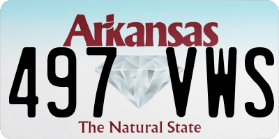AR license plate 497VWS