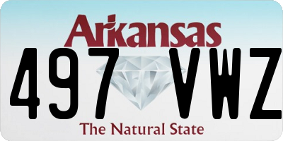 AR license plate 497VWZ
