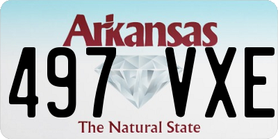 AR license plate 497VXE