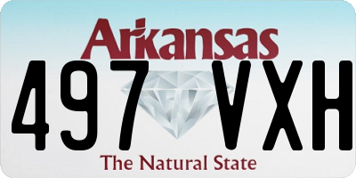 AR license plate 497VXH